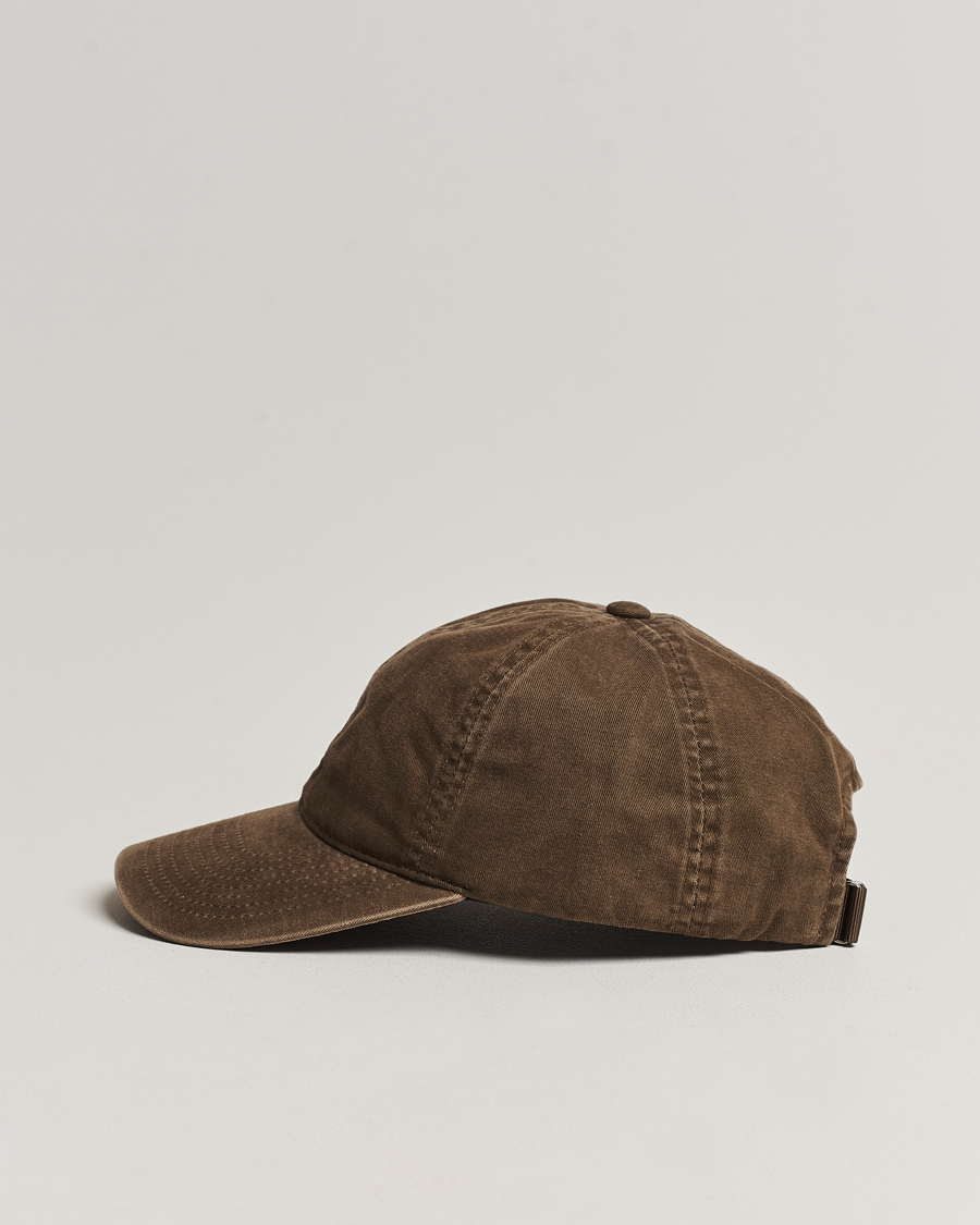 Herr | Kepsar | Varsity Headwear | Washed Cotton Baseball Cap Dark Beige
