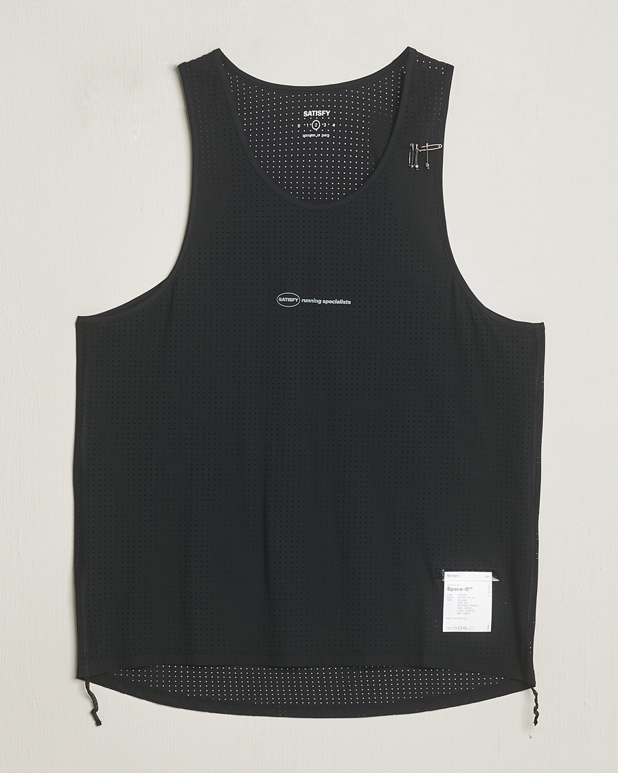 Herren | T-Shirts | Satisfy | Space-O Singlet Black