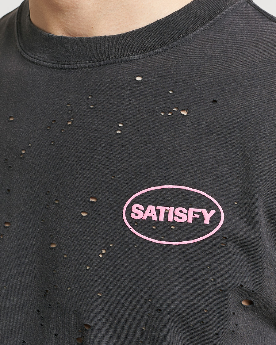Herren | T-Shirts | Satisfy | MothTech Muscle Tee Aged Black