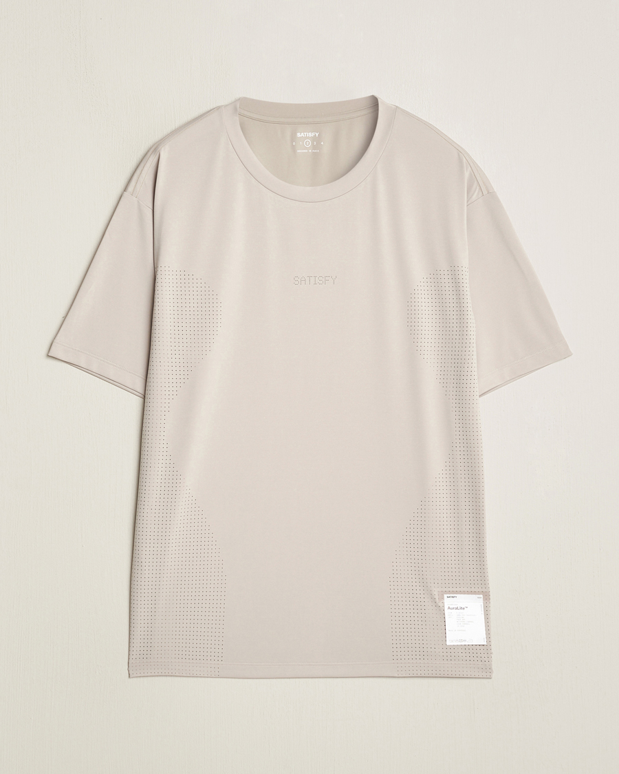 Herren | T-Shirts | Satisfy | AuraLite Air T-Shirt Mineral Dolomite