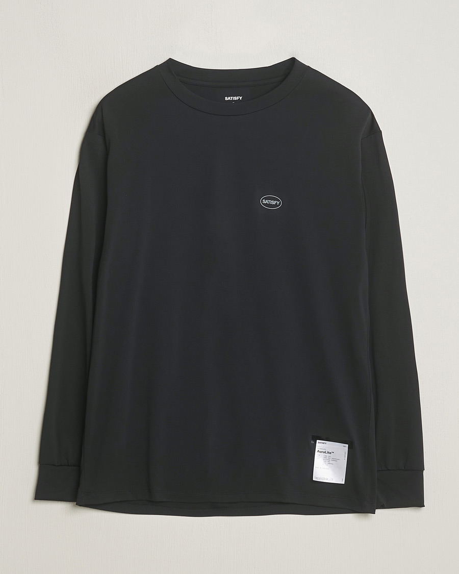 Herren | T-Shirts | Satisfy | AuraLite Long Sleeve T-Shirt Black