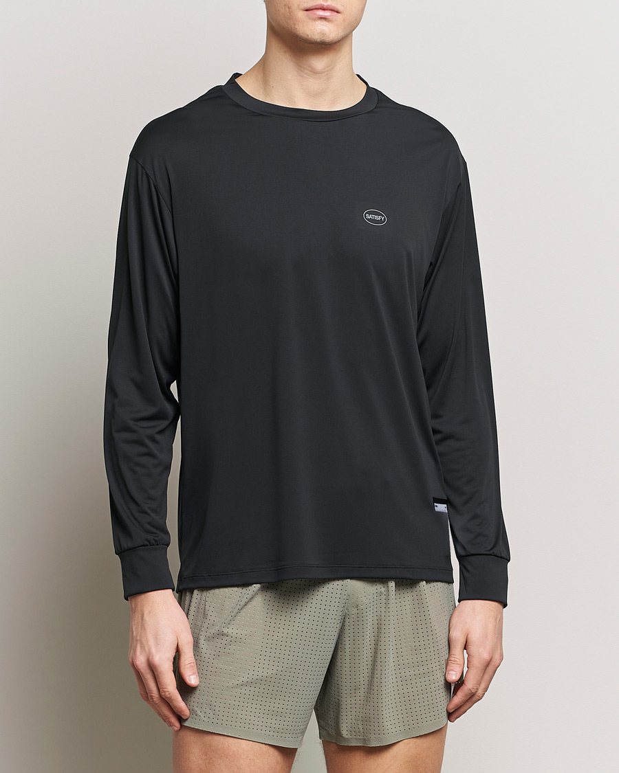 Herren | Kleidung | Satisfy | AuraLite Long Sleeve T-Shirt Black