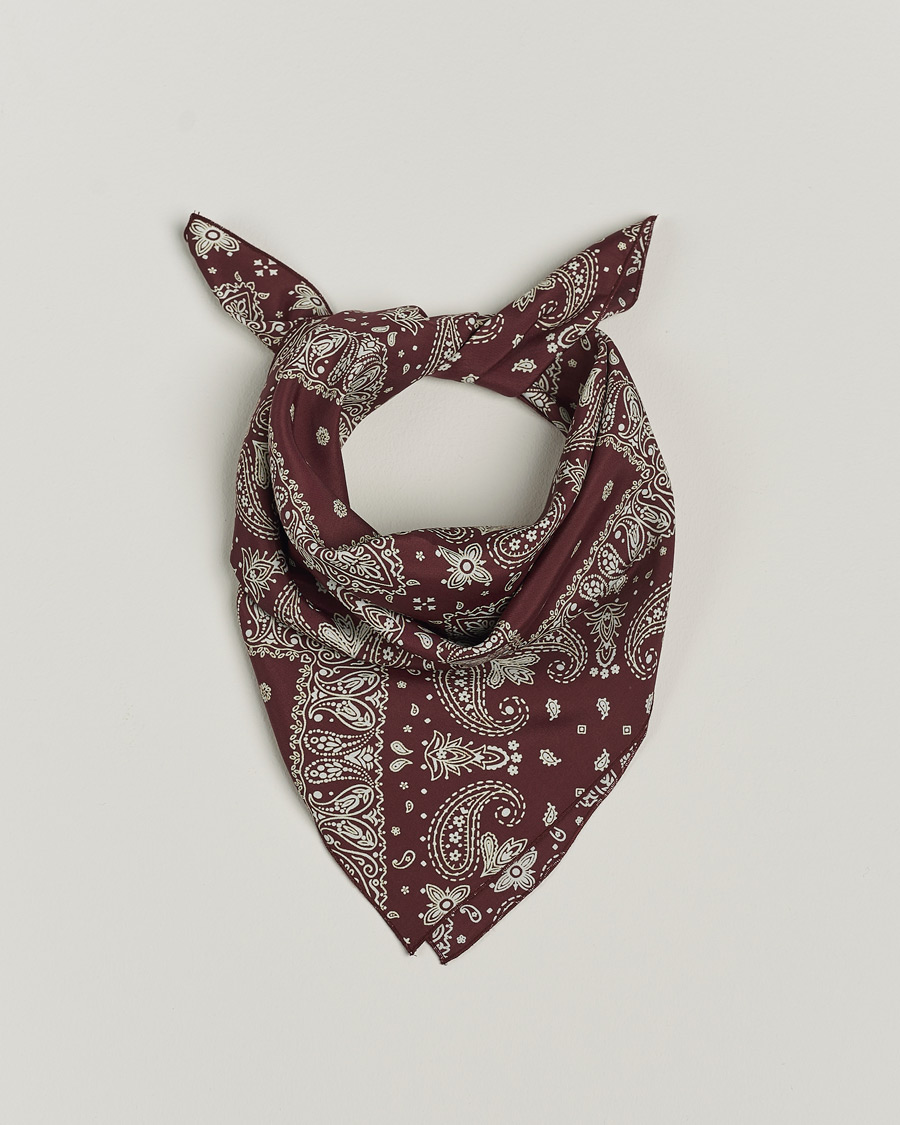 Herren | Satisfy Japanese Rayon Bandana Mahogany | Satisfy | Japanese Rayon Bandana Mahogany