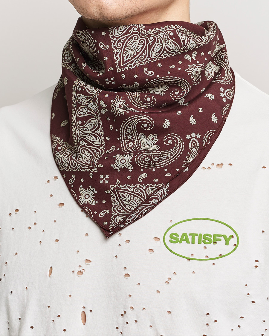 Herren |  | Satisfy | Japanese Rayon Bandana Mahogany