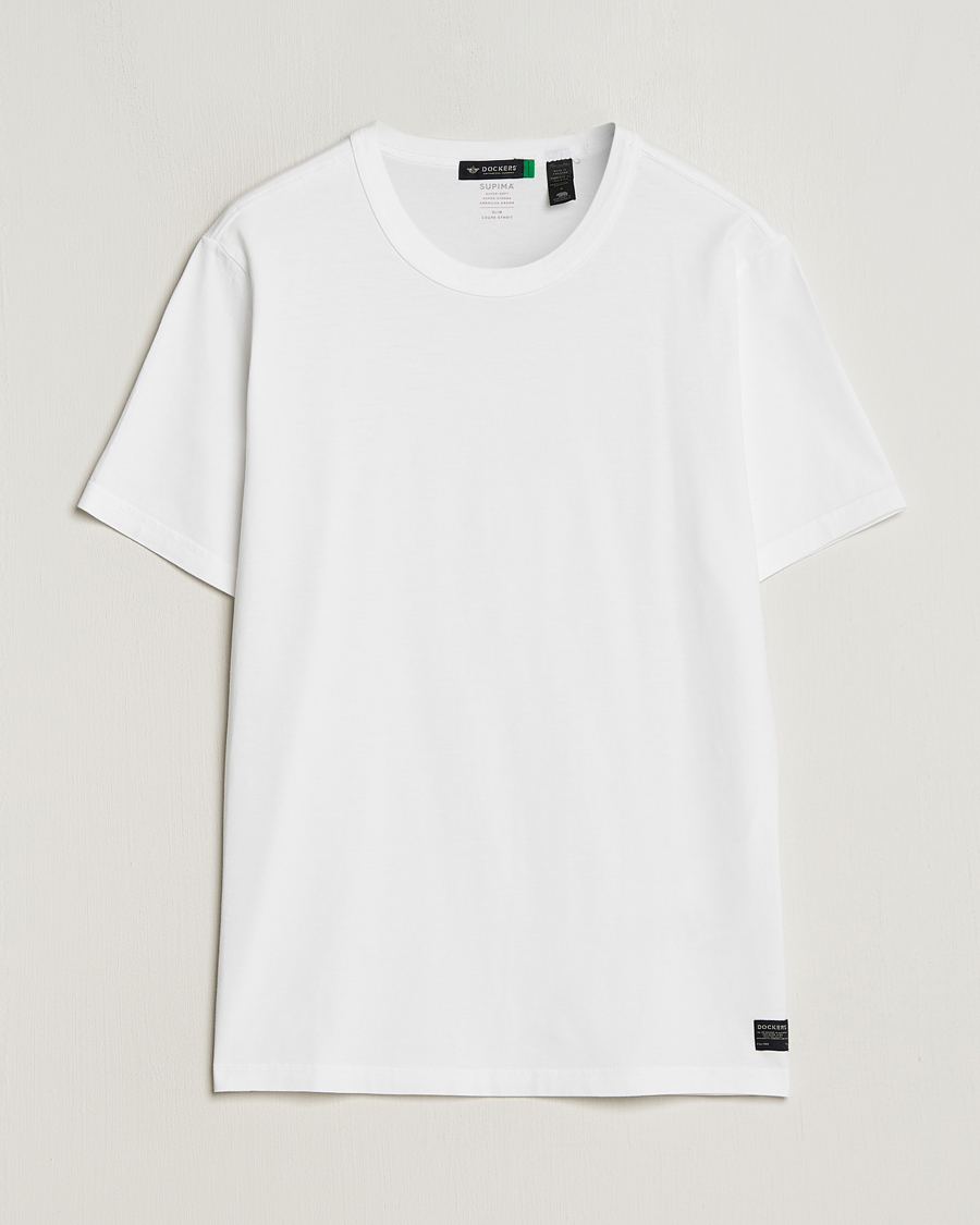 Herren | T-Shirts | Dockers | Original Cotton T-Shirt White
