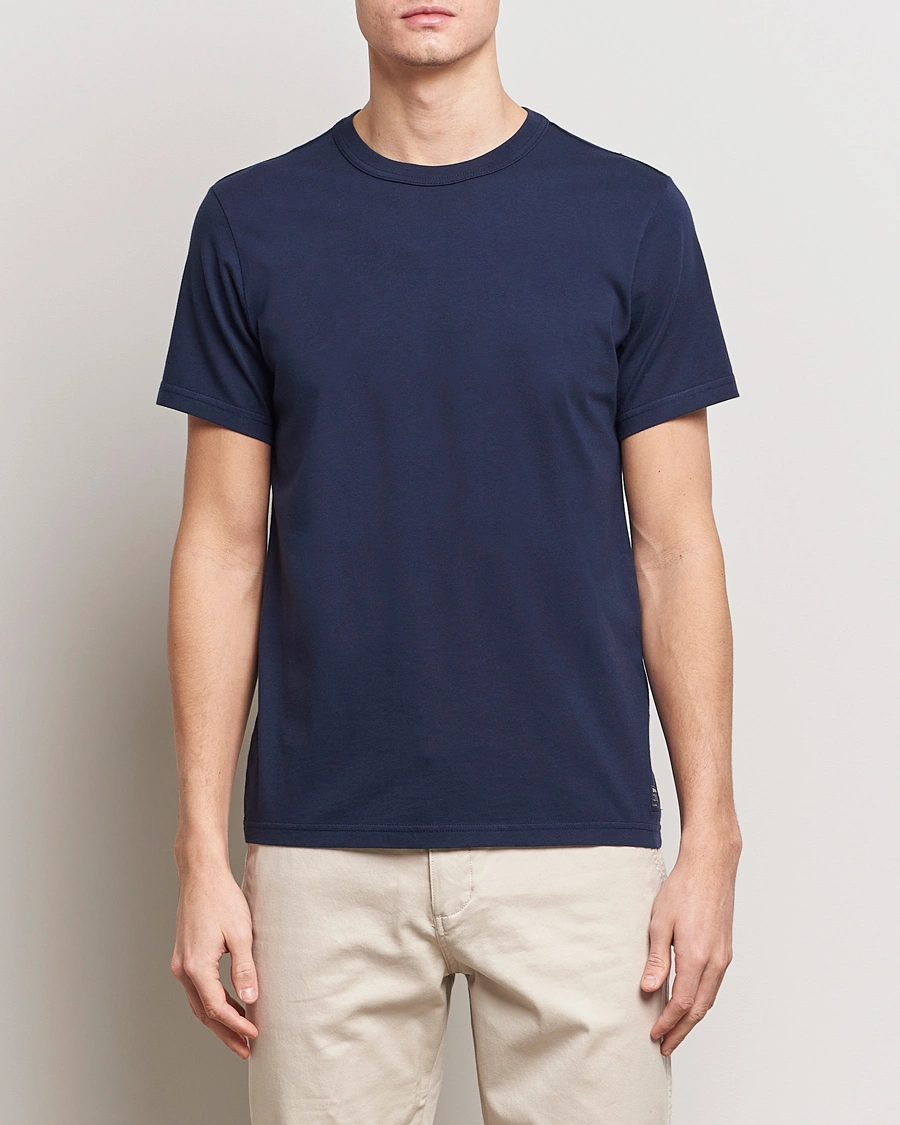 Herren | T-Shirts | Dockers | Original Cotton T-Shirt Navy