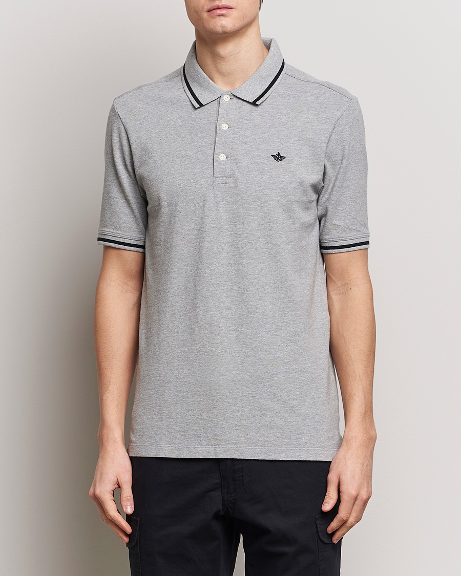 Herren | American Heritage | Dockers | Original Cotton Polo Mid Grey Heather