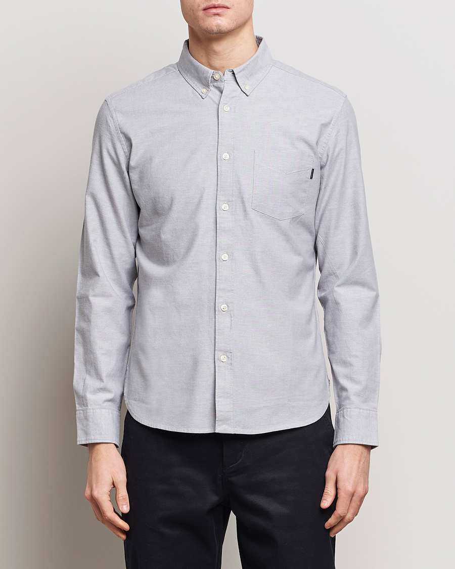 Herren |  | Dockers | Cotton Stretch Oxford Shirt Mid Grey Heather