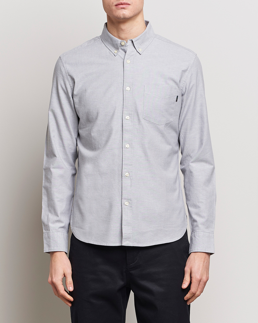 Men | American Heritage | Dockers | Cotton Stretch Oxford Shirt Mid Grey Heather