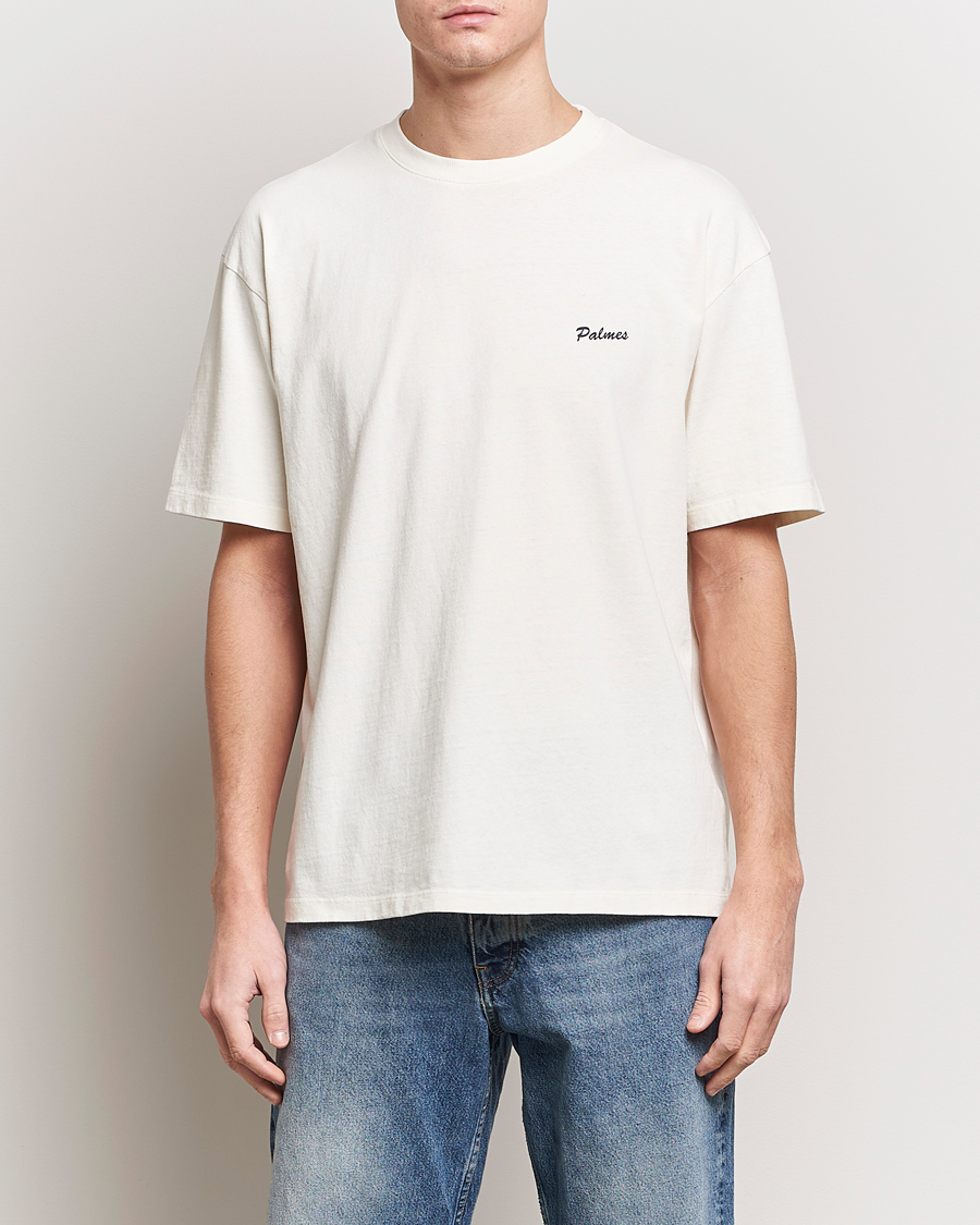 Herr | Kläder | Palmes | Dyed T-Shirt Broken White