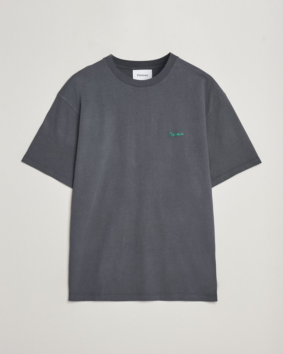 Herren | T-Shirts | Palmes | Dyed T-Shirt Washed Grey