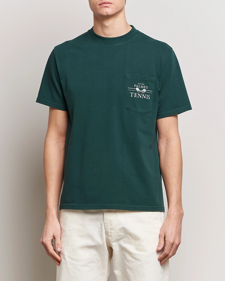 Herr | Palmes | Palmes | Vichi Pocket T-Shirt Dark Green