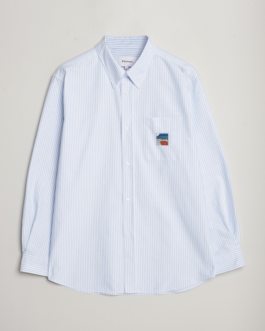 Herren | Hemden | Palmes | Deuce Oxford Shirt Light Blue Stripe