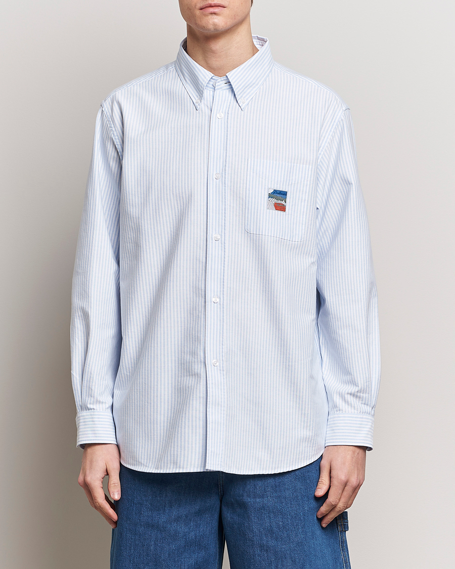 Herren | Oxfordhemden | Palmes | Deuce Oxford Shirt Light Blue Stripe