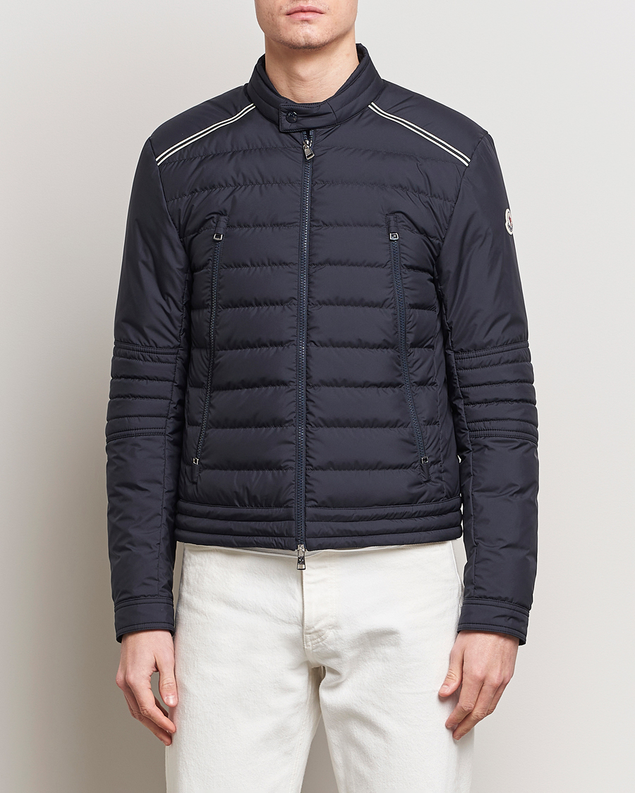 Men | Bomber Jackets | Moncler | Perial Biker Jacket Navy