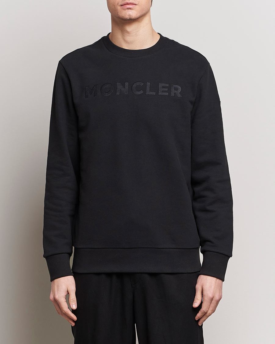 Herren | Pullover | Moncler | Simple Logo Sweatshirt Black