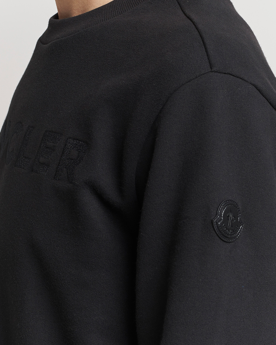 Herren | Pullover | Moncler | Simple Logo Sweatshirt Black