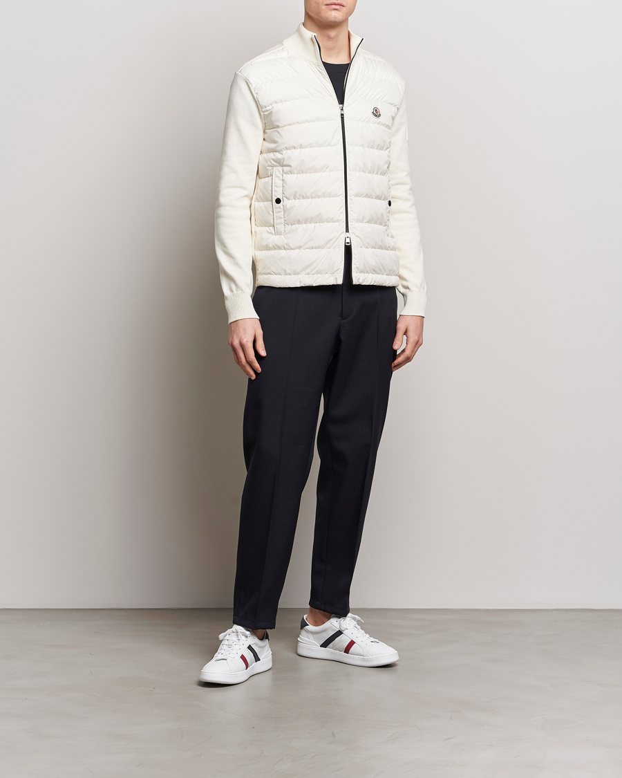 Herren | Pullover | Moncler | Hybrid Zip Cardigan White