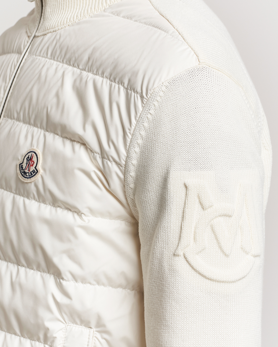 Herren | Pullover | Moncler | Hybrid Zip Cardigan White