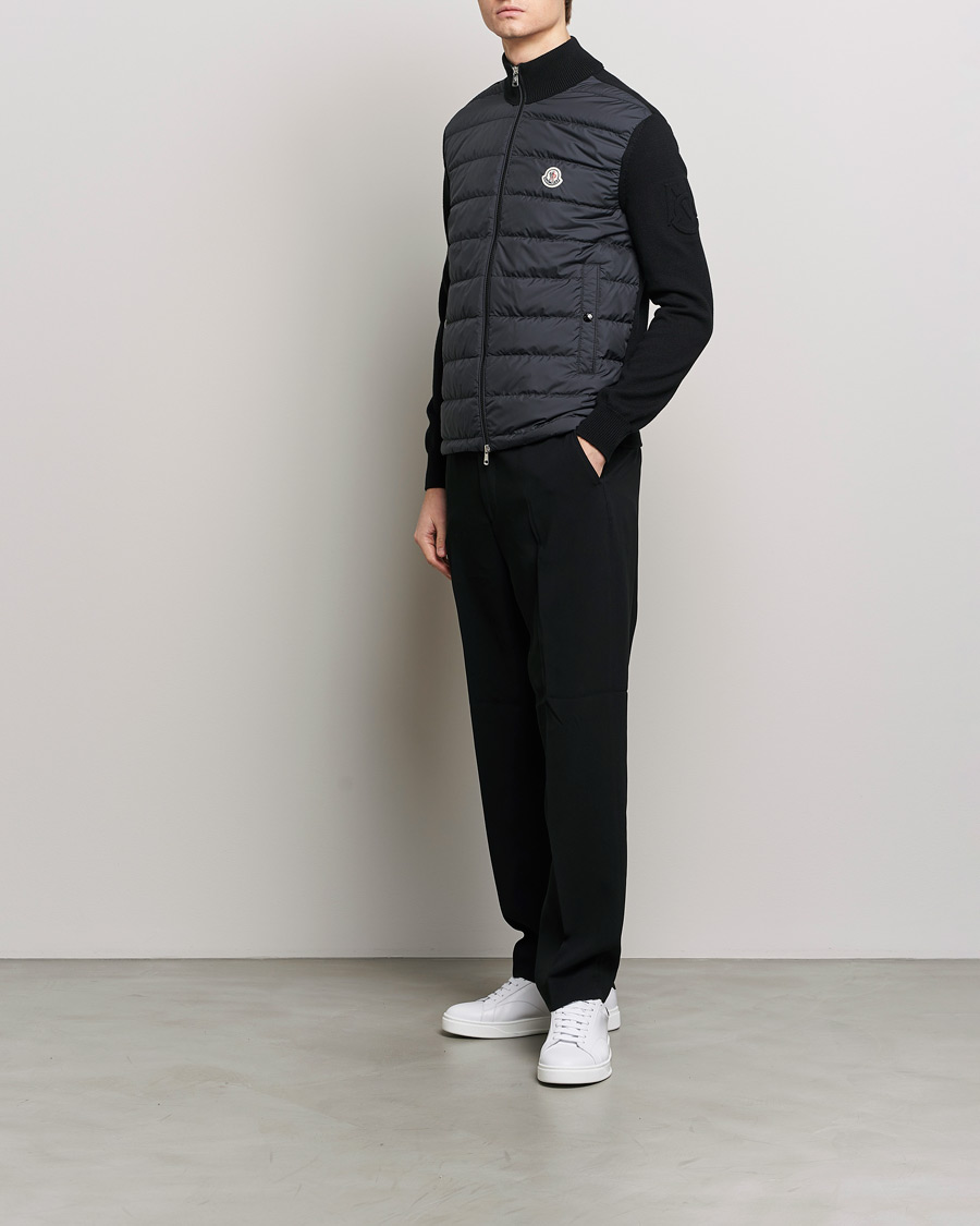 Herren | Pullover | Moncler | Hybrid Zip Cardigan Black