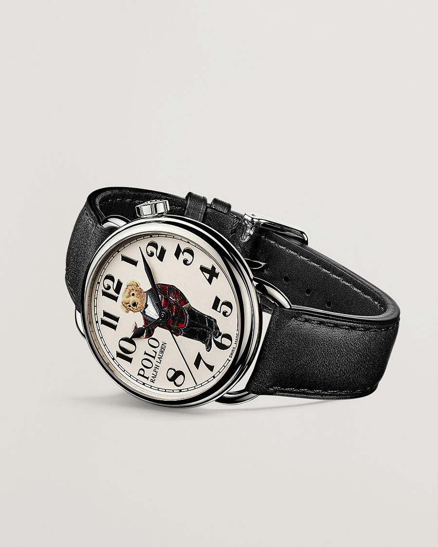 Herren | Lederarmband | Polo Ralph Lauren | 42mm Automatic Tartan White Dial