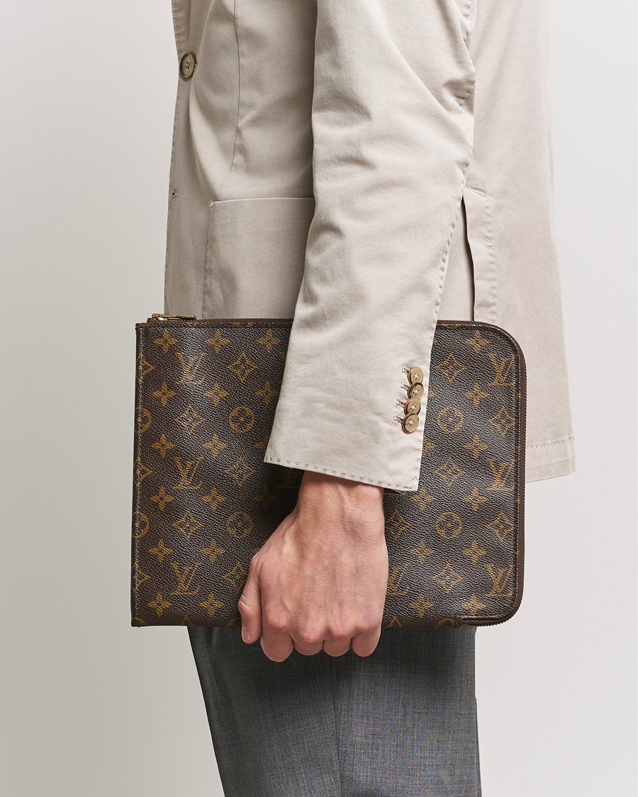 Men | Pre-Owned & Vintage Bags | Louis Vuitton Pre-Owned | Posh Documan Document Bag Monogram