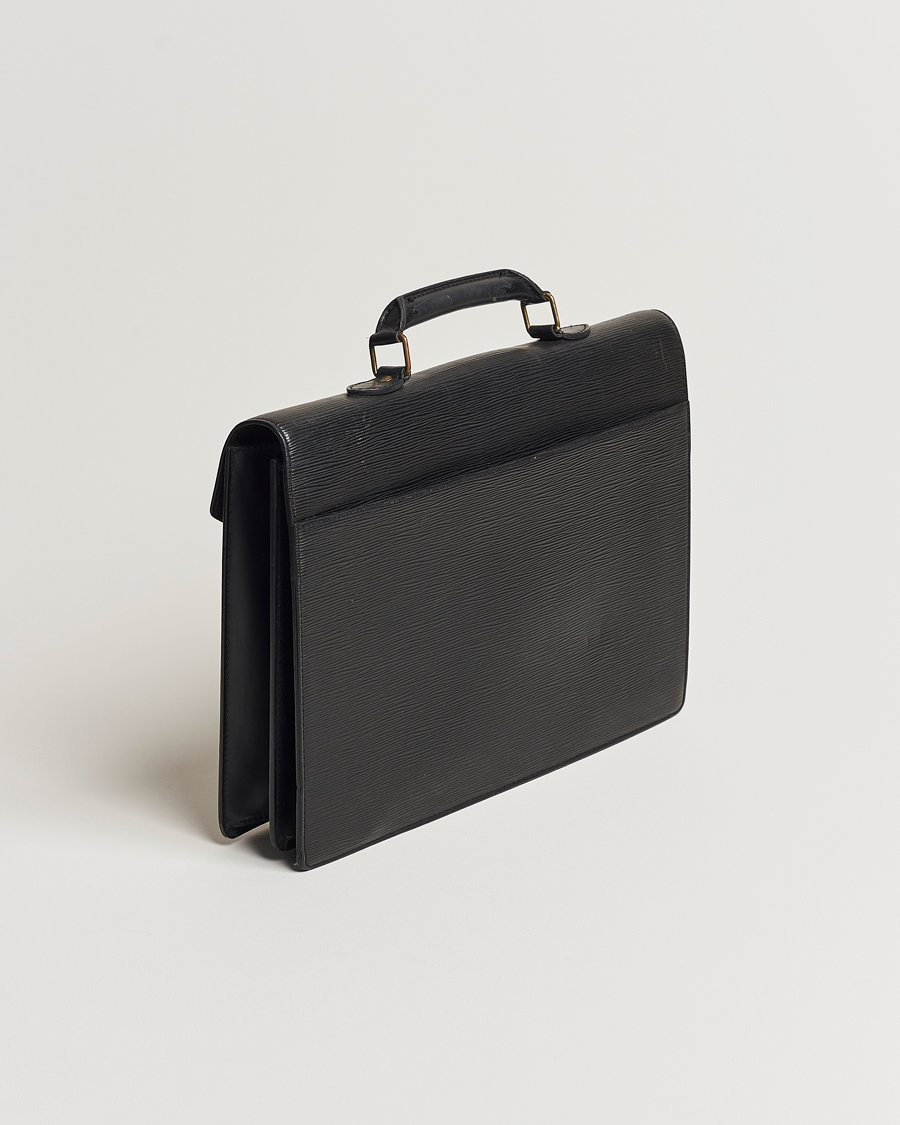 Herren | Louis Vuitton Pre-Owned Serviette Ambassadeur Epi Leather Breifcase Black | Louis Vuitton Pre-Owned | Serviette Ambassadeur Epi Leather Breifcase Black