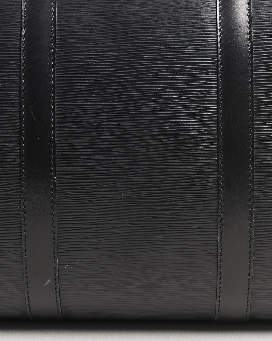 Herren | Louis Vuitton Pre-Owned Keepall 50 Epi Leather Travel Bag Black | Louis Vuitton Pre-Owned | Keepall 50 Epi Leather Travel Bag Black
