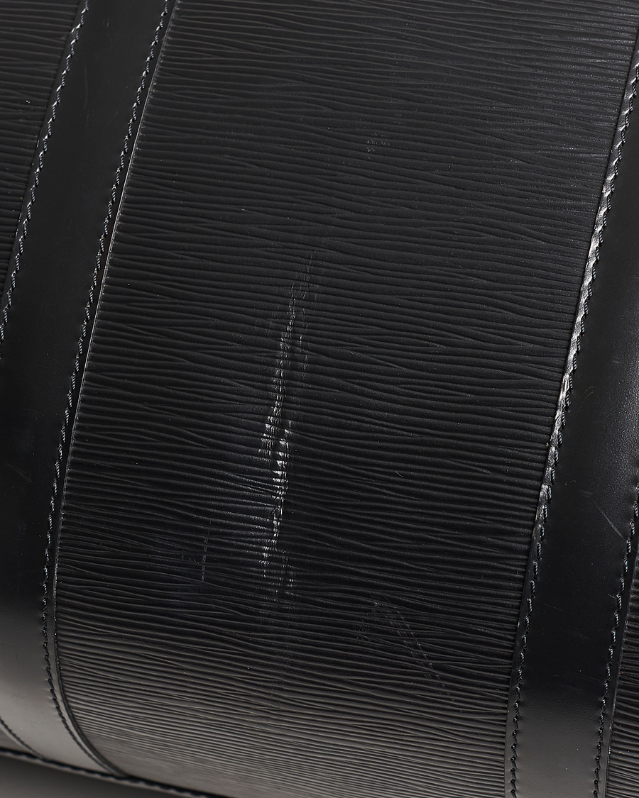 Herren | Louis Vuitton Pre-Owned Keepall 50 Epi Leather Travel Bag Black | Louis Vuitton Pre-Owned | Keepall 50 Epi Leather Travel Bag Black