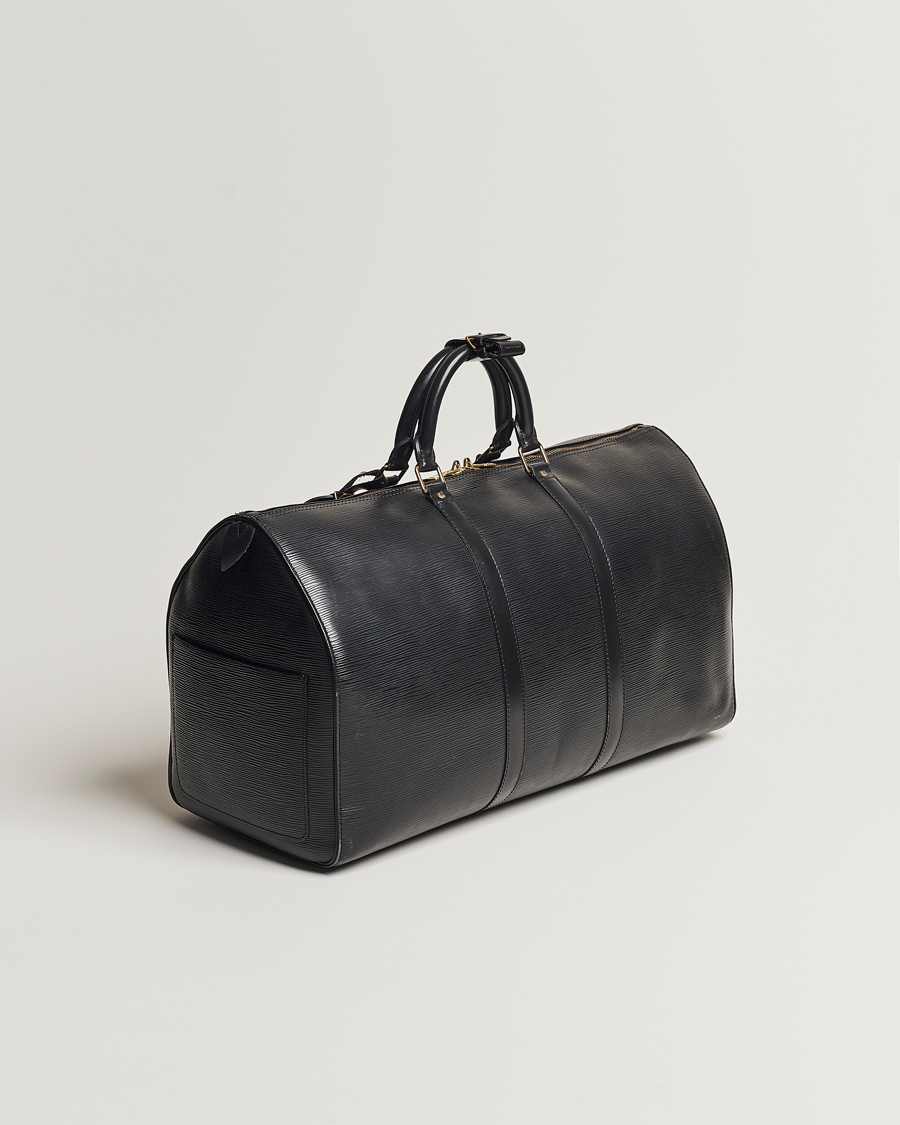 Herren | Louis Vuitton Pre-Owned Keepall 50 Epi Leather Travel Bag Black | Louis Vuitton Pre-Owned | Keepall 50 Epi Leather Travel Bag Black