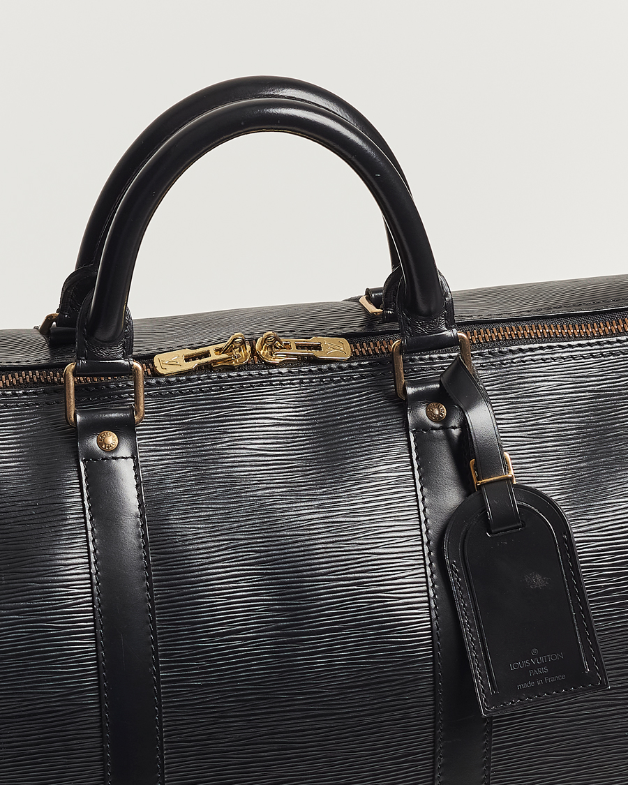 Herren | Louis Vuitton Pre-Owned Keepall 50 Epi Leather Travel Bag Black | Louis Vuitton Pre-Owned | Keepall 50 Epi Leather Travel Bag Black