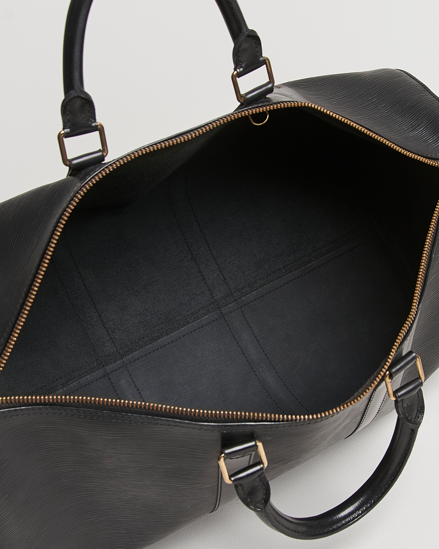 Louis Vuitton Pre Owned Keepall 50 Epi Leather Travel Bag Black bei Care of