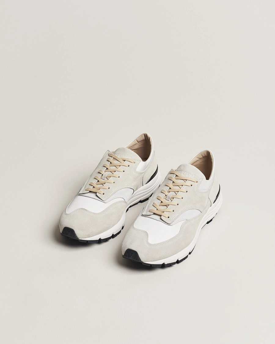 Herren | Schuhe | Sweyd | Way Suede Running Sneaker White/Grey