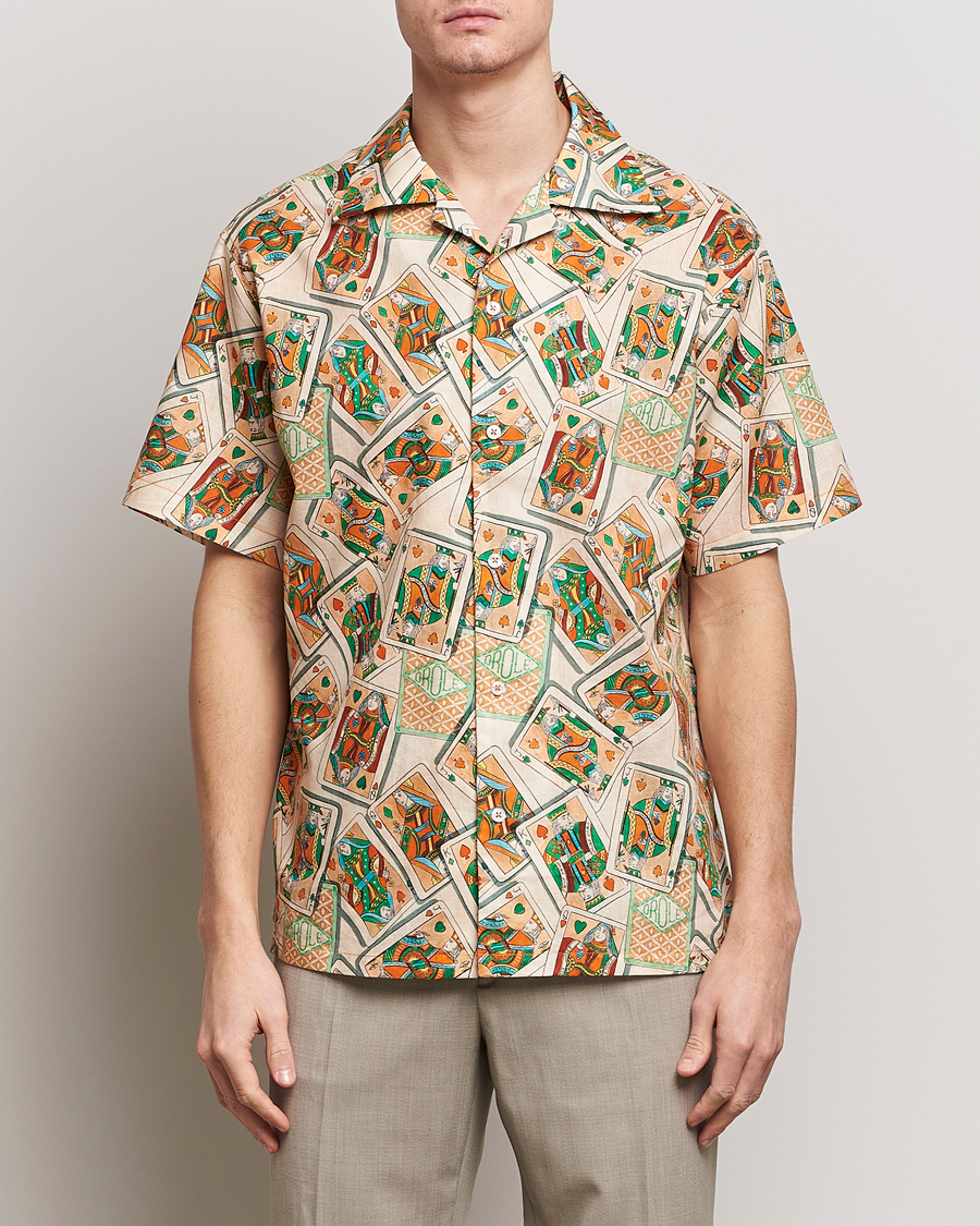 Herren | Drôle de Monsieur | Drôle de Monsieur | Jeu De Cartes Camp Shirt Peach