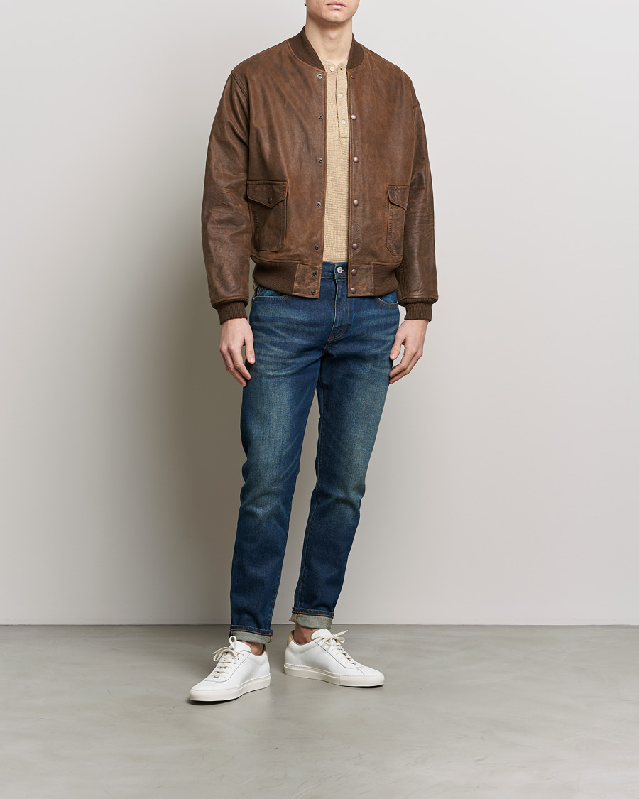 Herren | Jacken | RRL | Wright Leather Jacket Brown