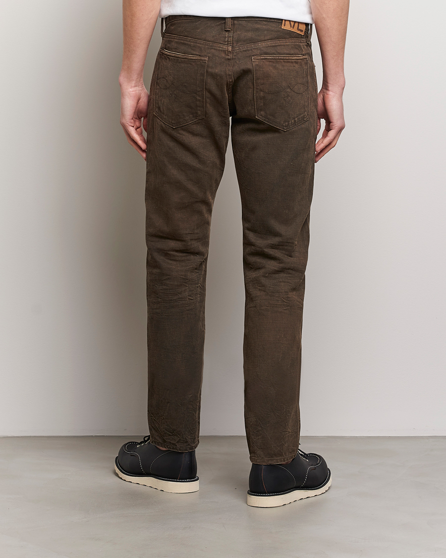 Herren | Jeans | RRL | Slim Fit 5-Pocket Denim Distressed Brown Wash