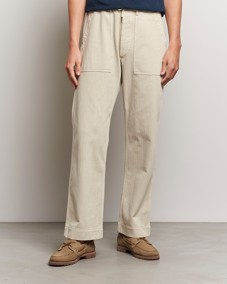 Herren |  | RRL | Wilton Herringbone Surplus Pants Off White