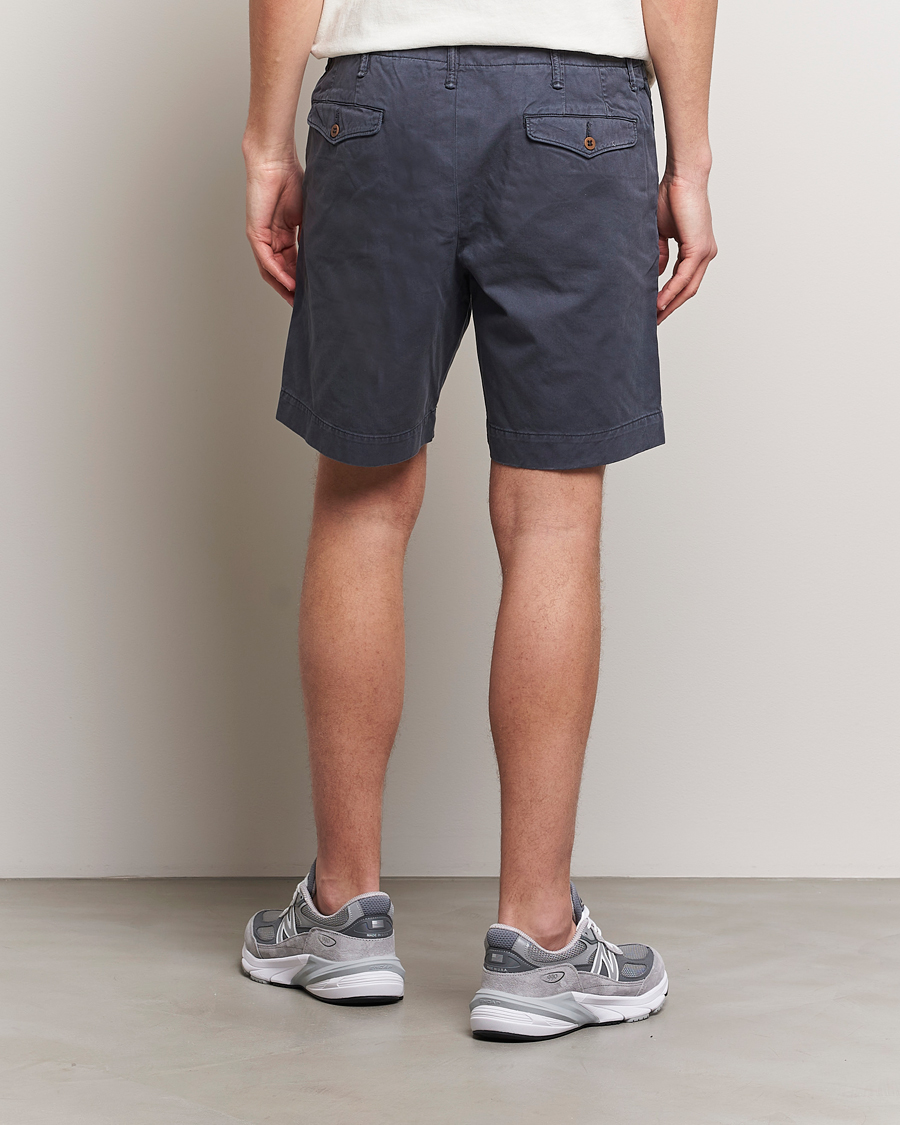 Herren | Shorts | RRL | Officers Flat Shorts Navy