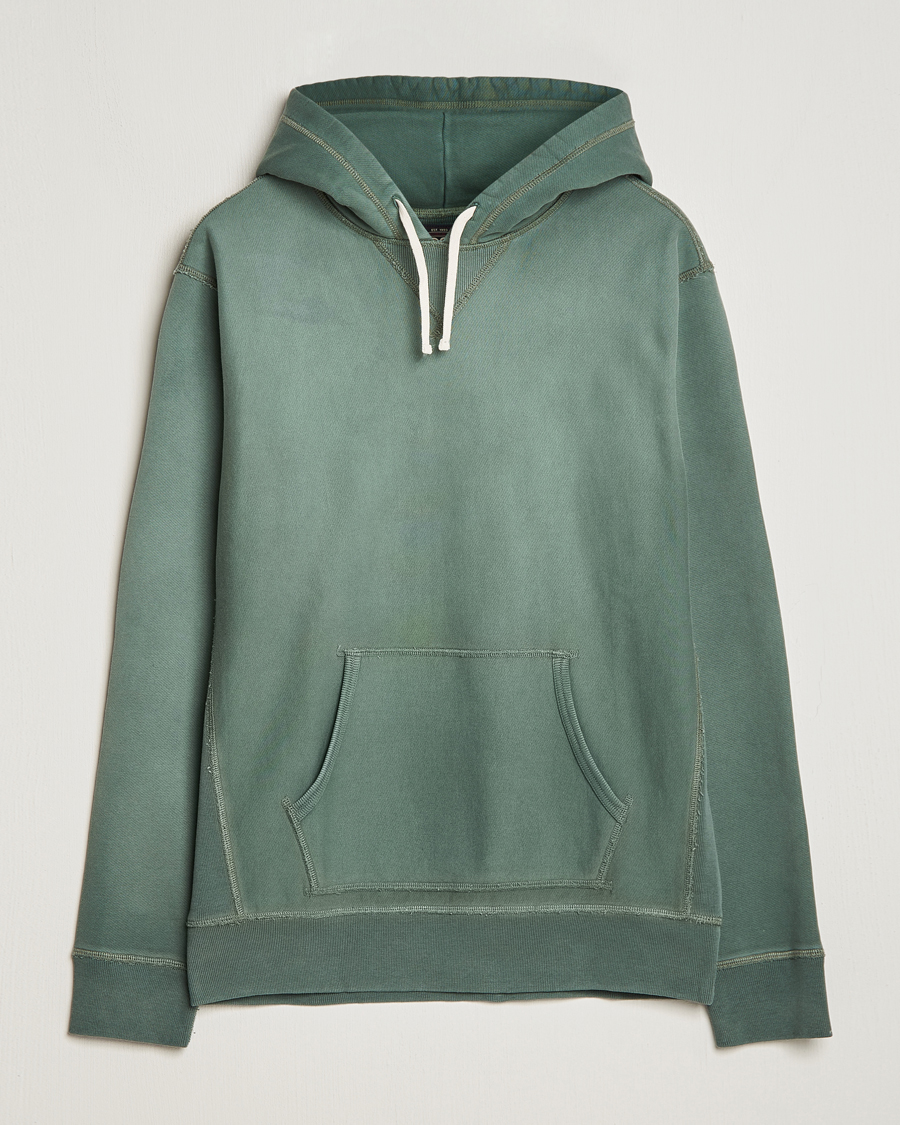 Herren | Pullover | RRL | Hooded Sweatshirt Collegiate Green