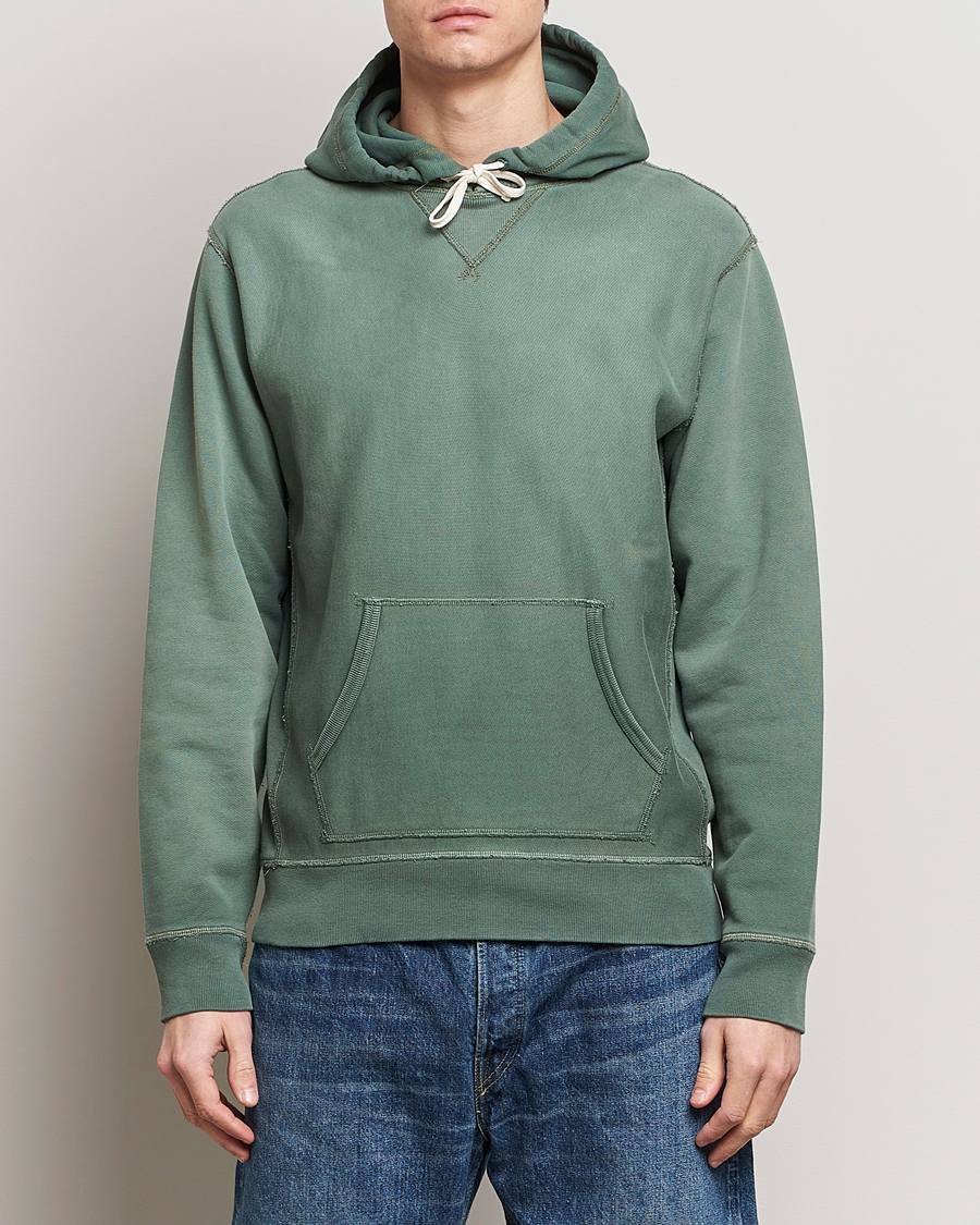 Herren | RRL | RRL | Hooded Sweatshirt Collegiate Green