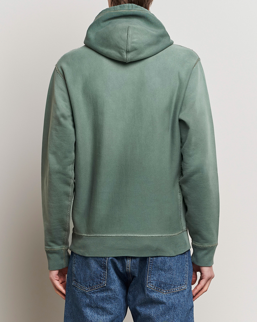 Herren | Pullover | RRL | Hooded Sweatshirt Collegiate Green