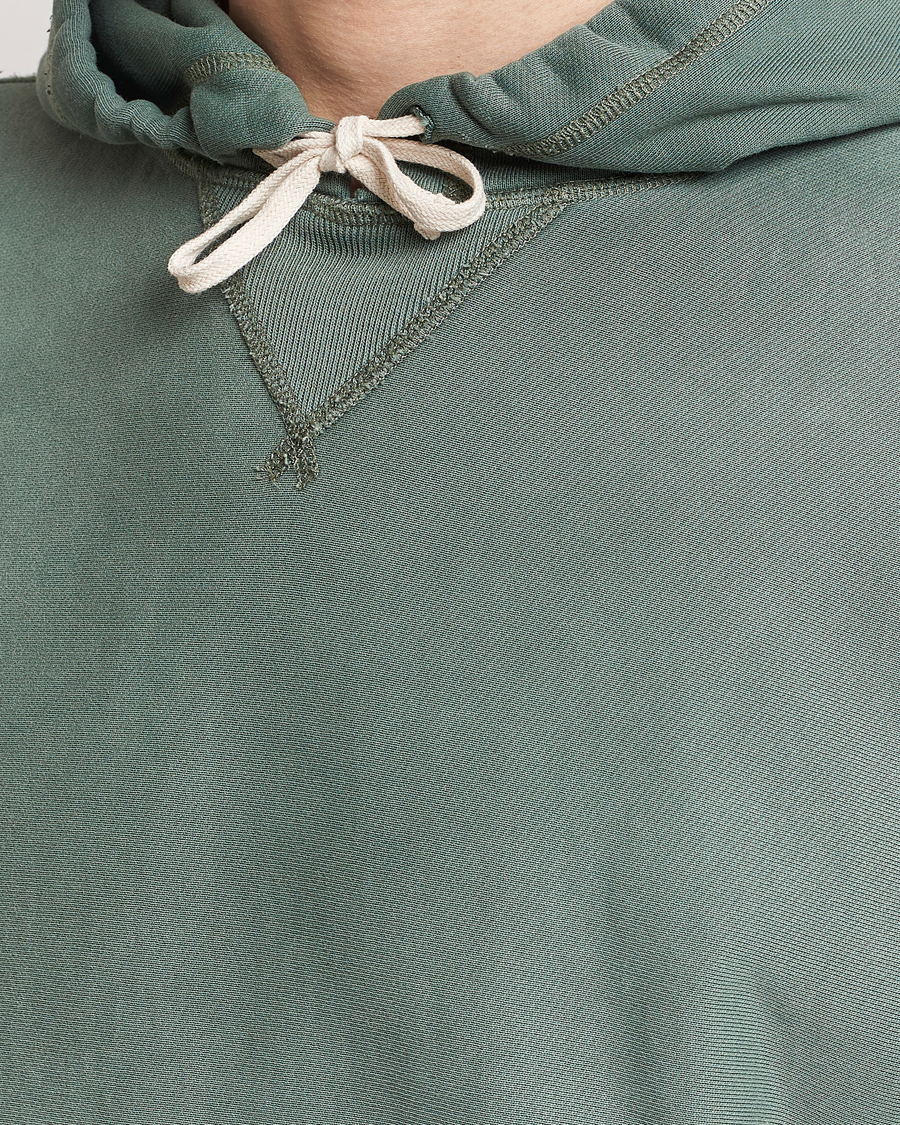Herren | Pullover | RRL | Hooded Sweatshirt Collegiate Green