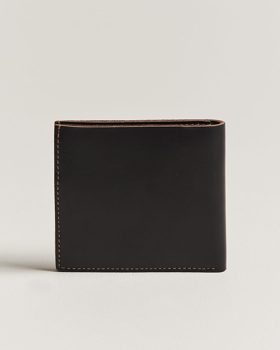 Herren |  | RRL | Tumbled Leather Billfold Wallet Black/Brown
