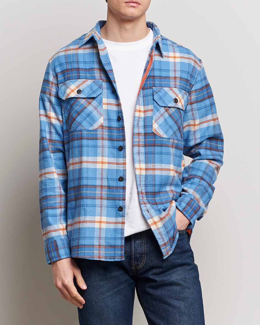 Herren | Flannellhemden | Pendleton | Burnside Flannel Shirt Blue/Red Plaid