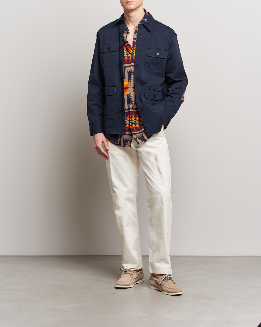 Herren | Hemden | Pendleton | Patchwork Explorer Shirt Navy