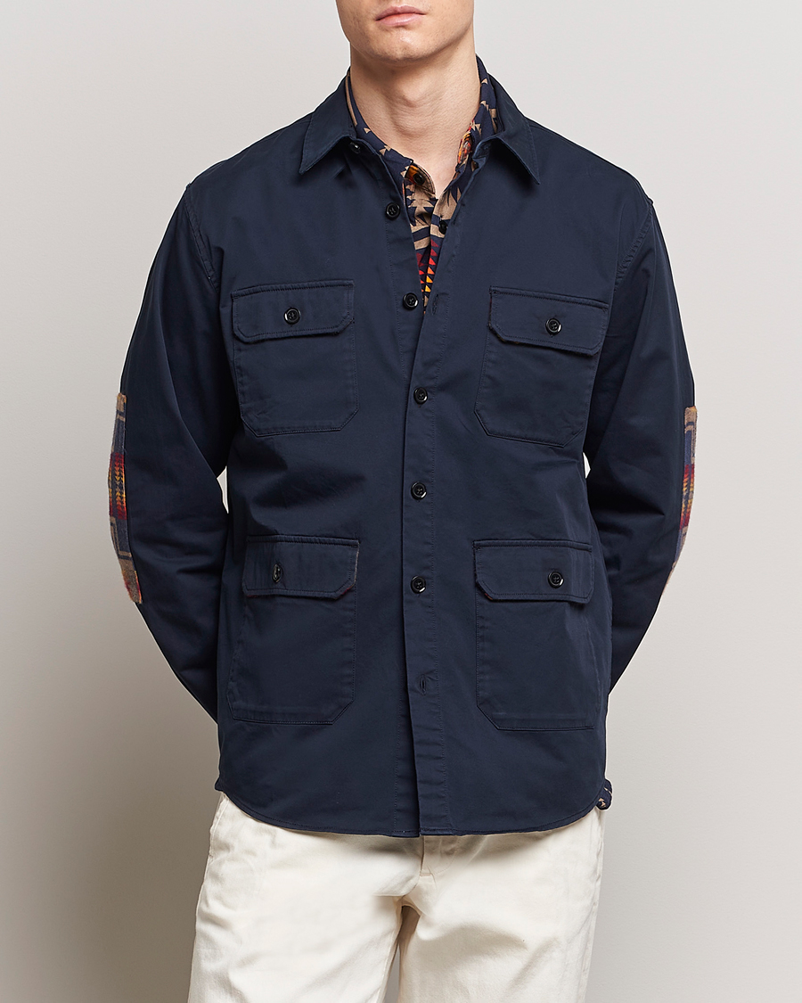 Herr | Kläder | Pendleton | Patchwork Explorer Shirt Navy
