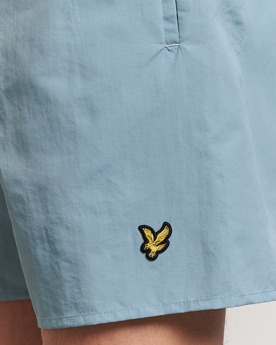 Herren | Badehosen | Lyle & Scott | Plain Swimshorts Slate Blue