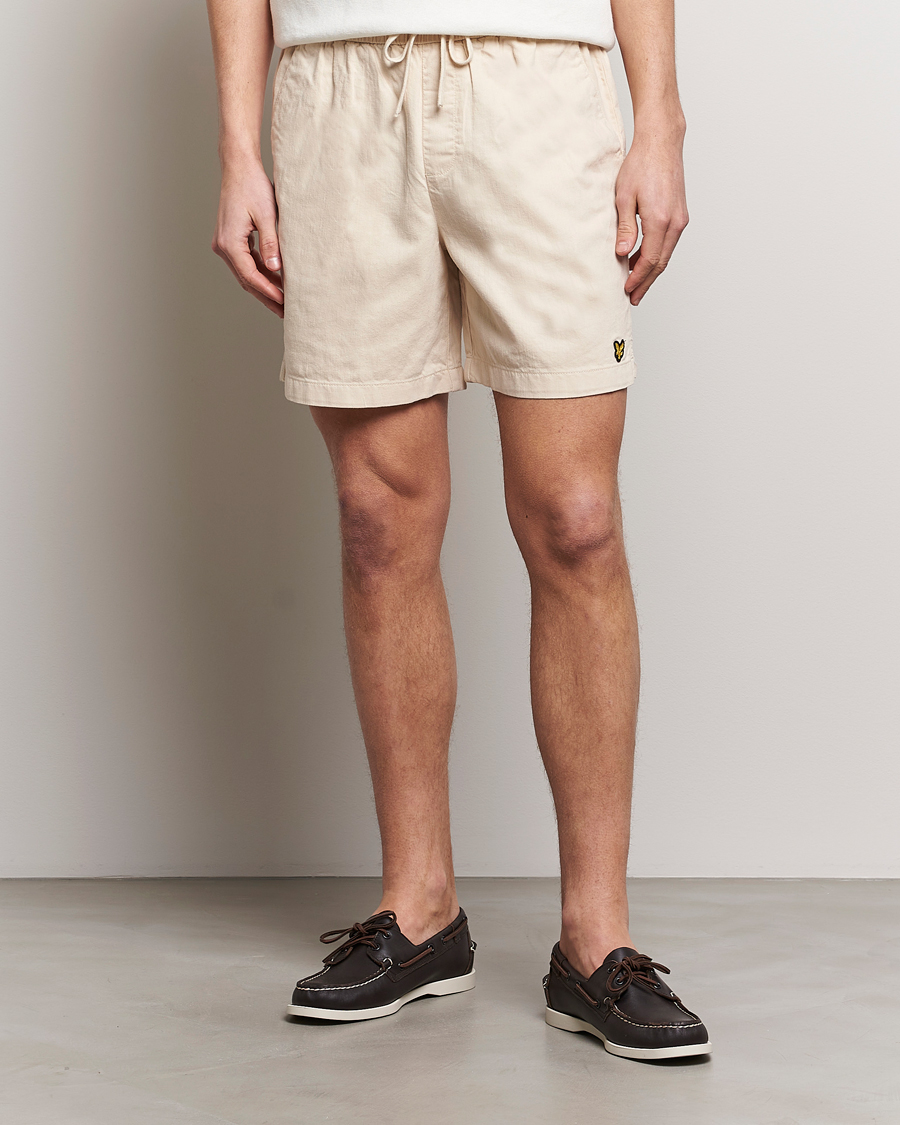 Herren | The Linen Lifestyle | Lyle & Scott | Linen Drawstring Shorts Cove