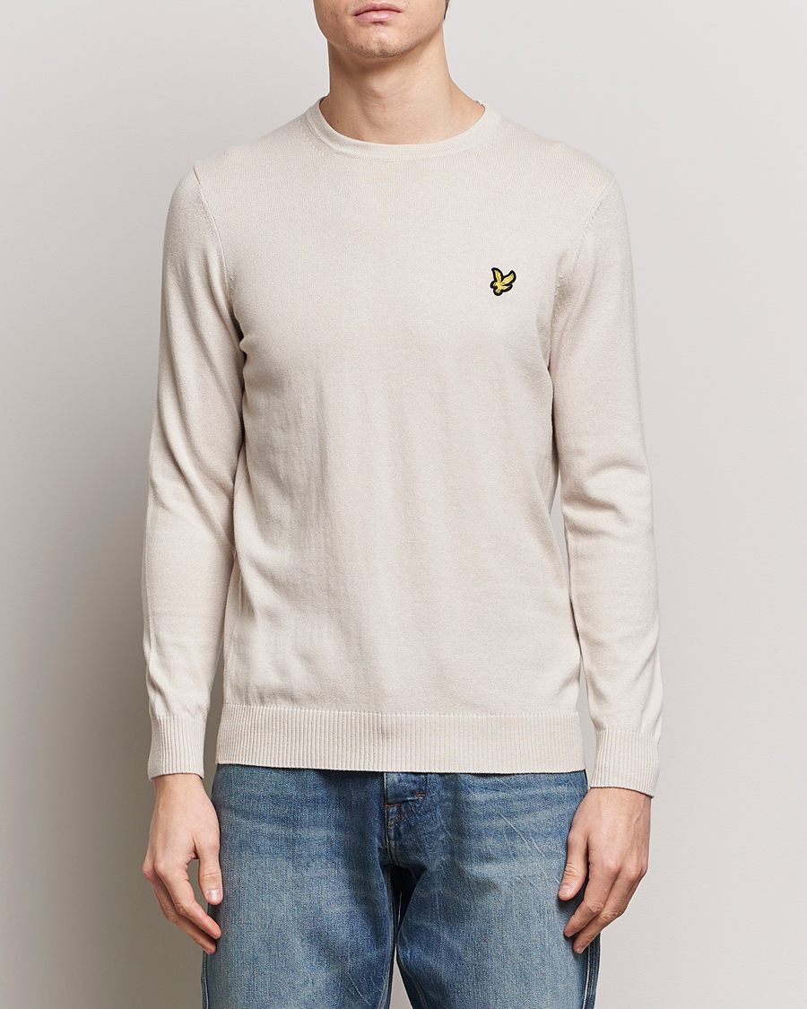 Men | Knitted Jumpers | Lyle & Scott | Cotton/Merino Knitted Crew Neck Cove