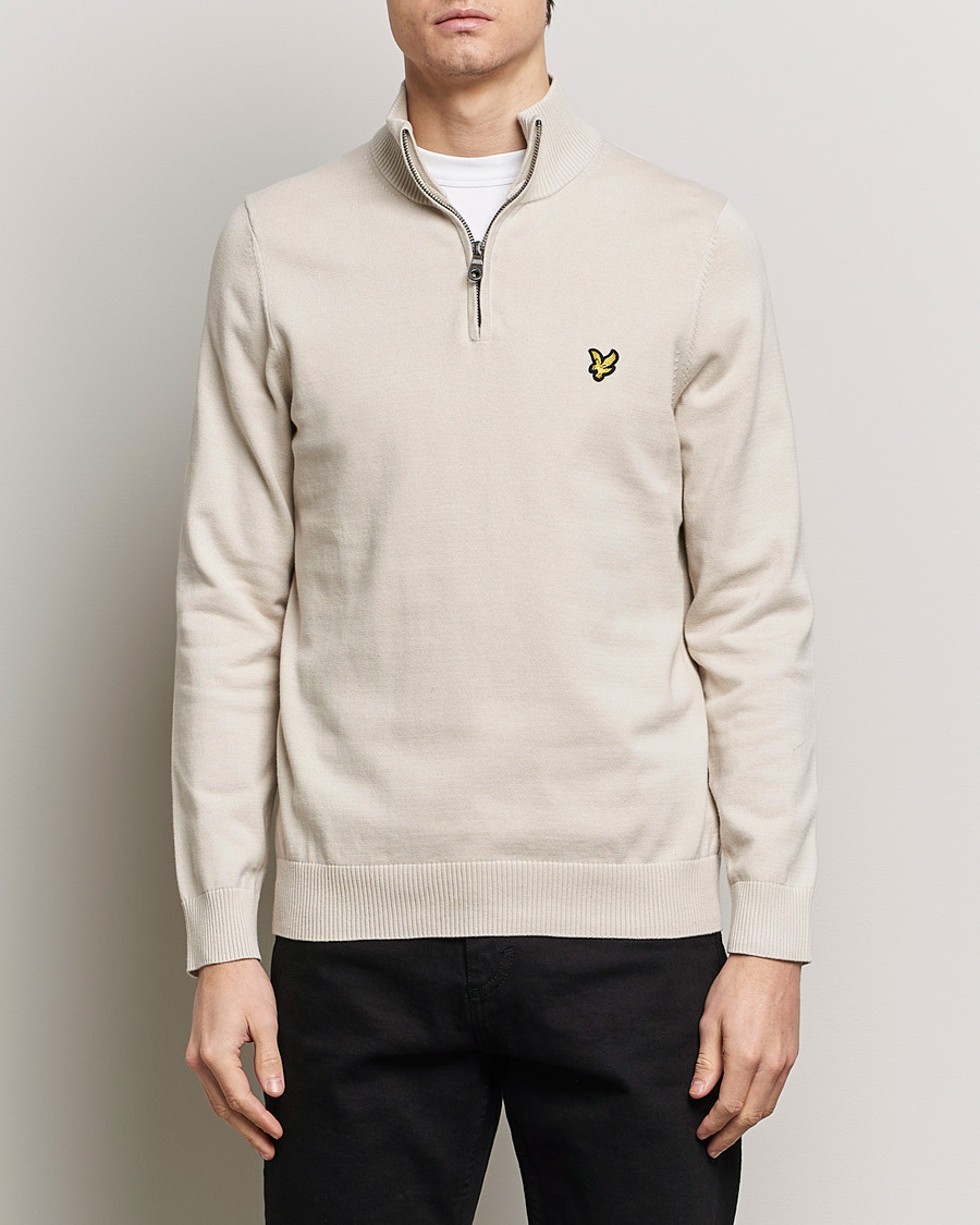 Men |  | Lyle & Scott | Cotton Knitted Half Zip Cove